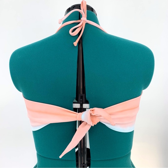PQ Swim NWT Sunset Colour Block Bandeau Bikini Top, Large - Picture 4 of 16